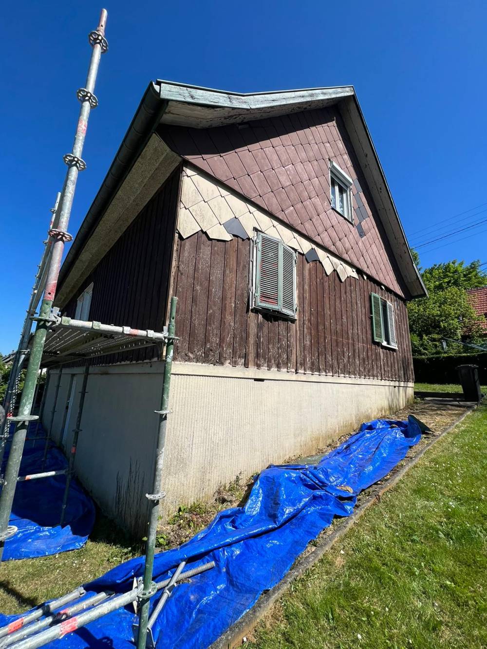 Isolation extérieure laine de roche RockWool démontage façade
