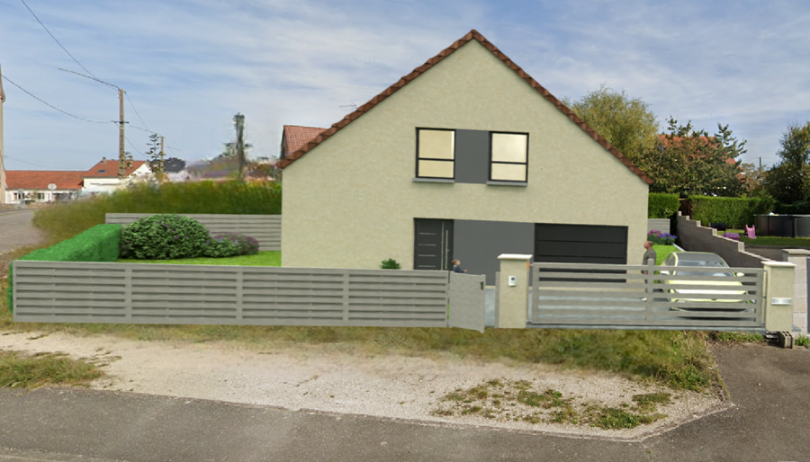 Implantation maison sur terrain - Réhon